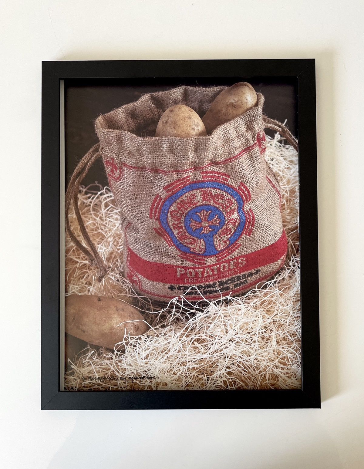 Chrome Hearts × Vintage Chrome Hearts potato bag Poster framed 9x11 Size ONE SIZE - 1 Thumbnail