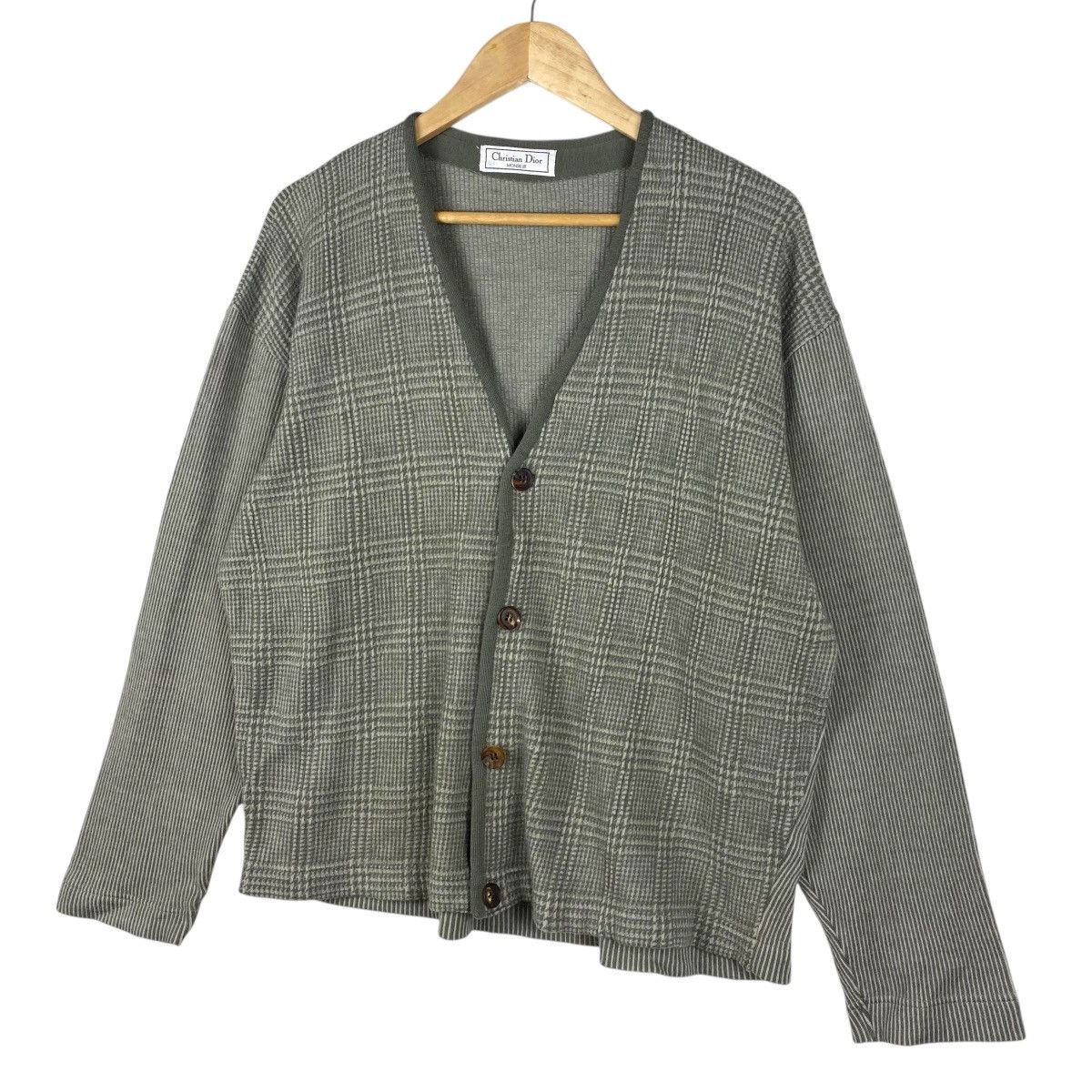 Christian Dior Monsieur 💥90s CHRISTIAN DIOR BUTTON KNIT CARDIGAN SWEATER Size US L / EU 52-54 / 3 - 4 Thumbnail