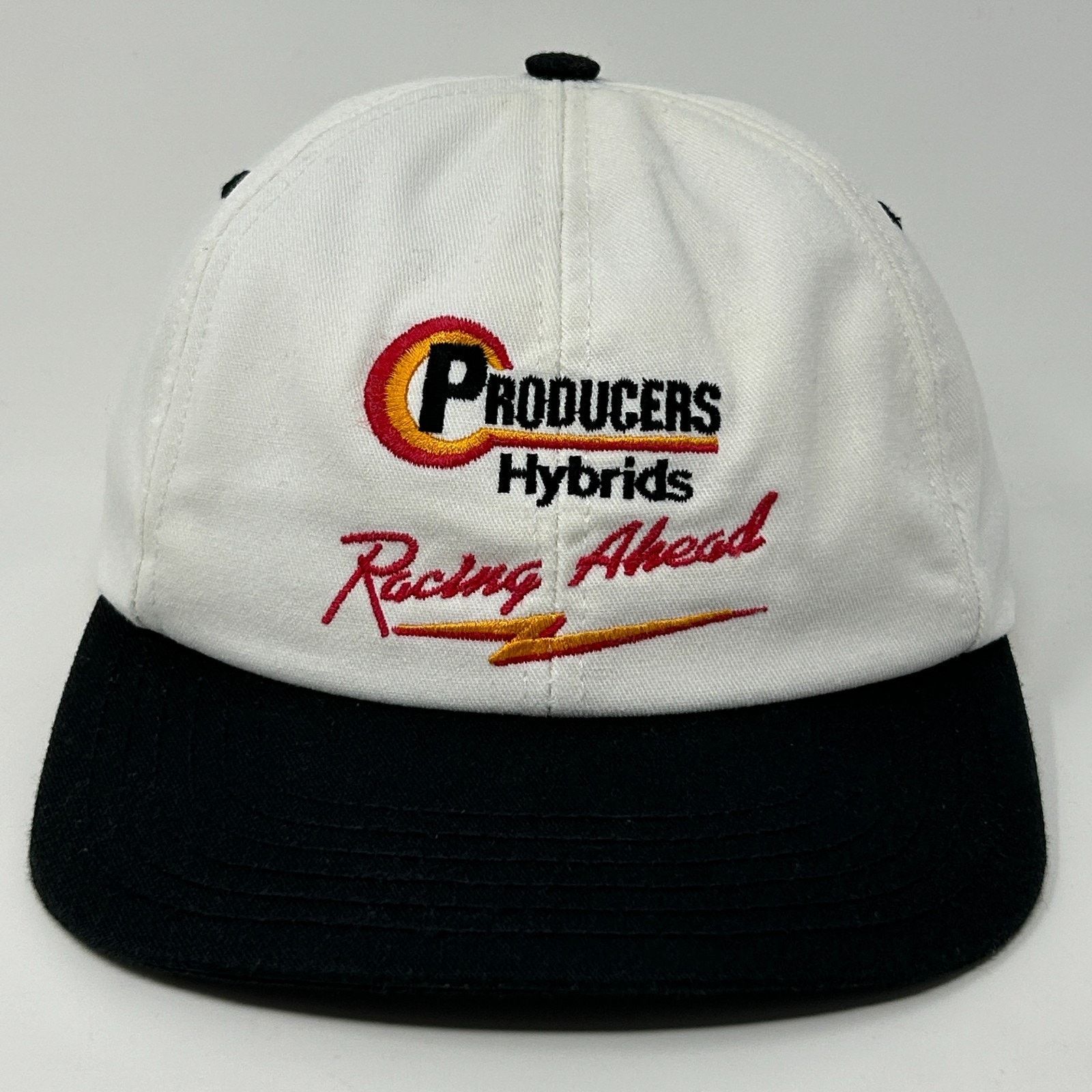 Vintage Vintage 90s Producers Hybrids Hat Baseball Cap Seeds White Size ONE SIZE - 1 Thumbnail