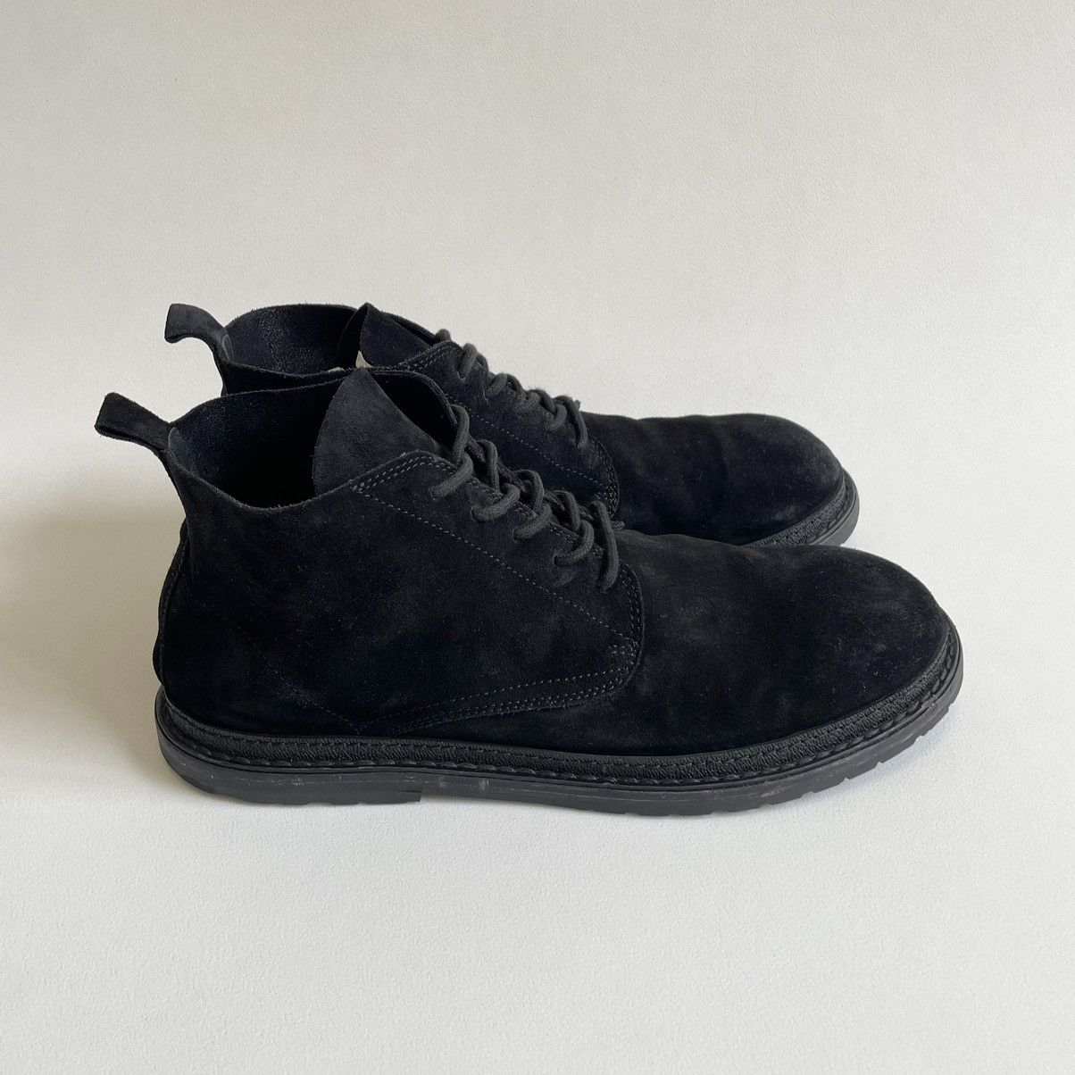 Ann Demeulemeester Early 2010s Black Suede Chukka Boots Size US 12 / EU 45 - 17 Thumbnail