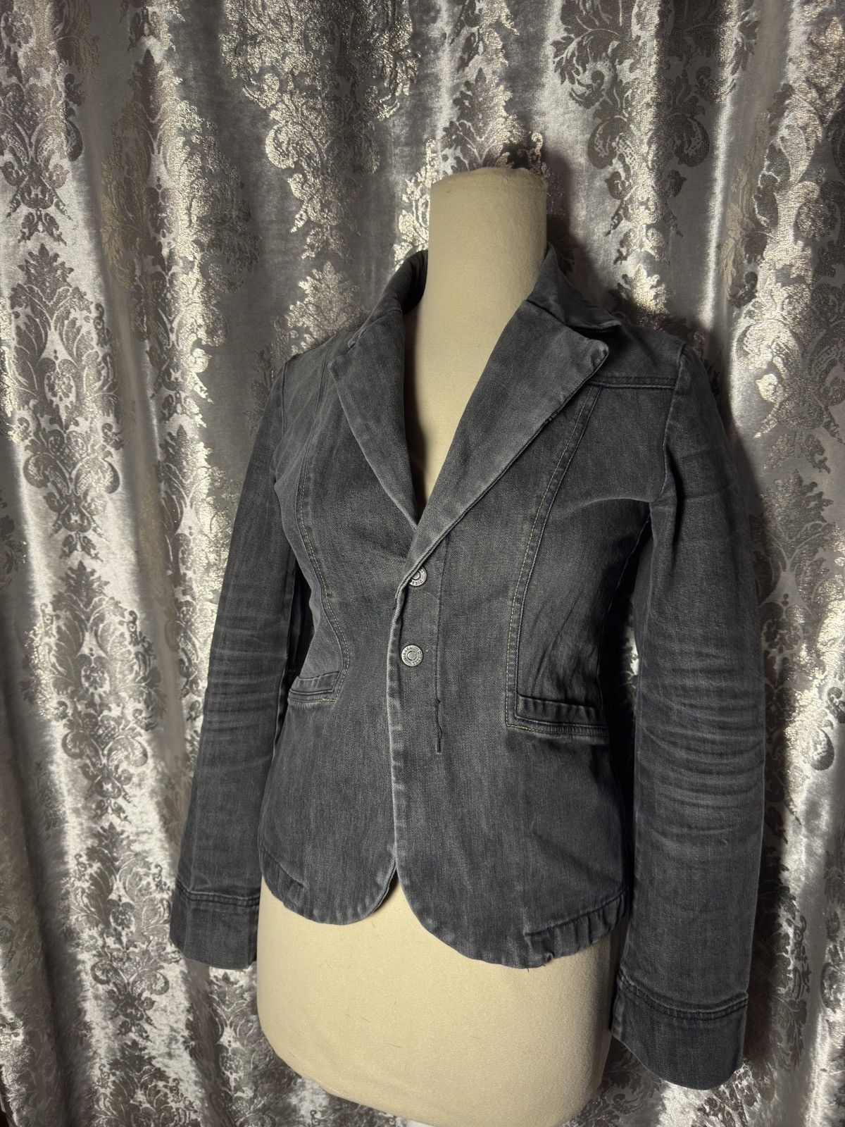 Diesel × Vintage grey vintage diesel blazer washed style jacket Size M / US 6-8 / IT 42-44 - 6 Thumbnail