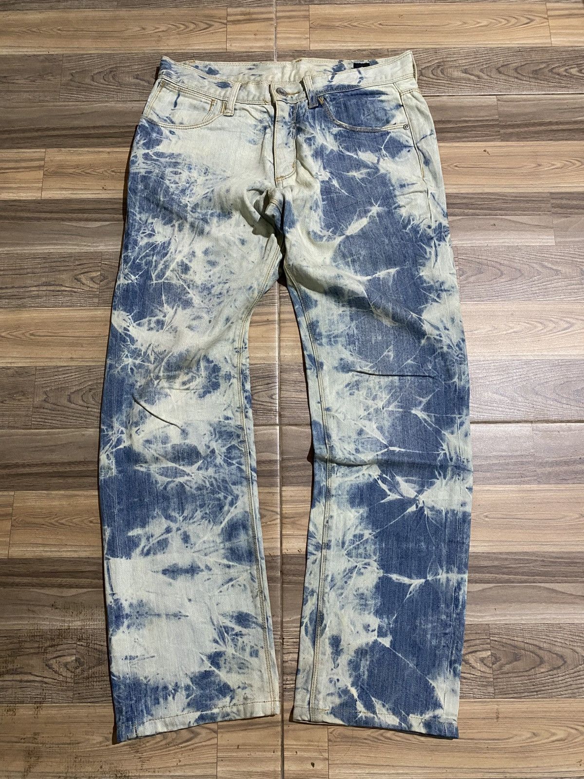 Japanese Brand × Vintage SEMANTIC DESIGN BLEACHED JEANS Size US 29 - 1 Thumbnail