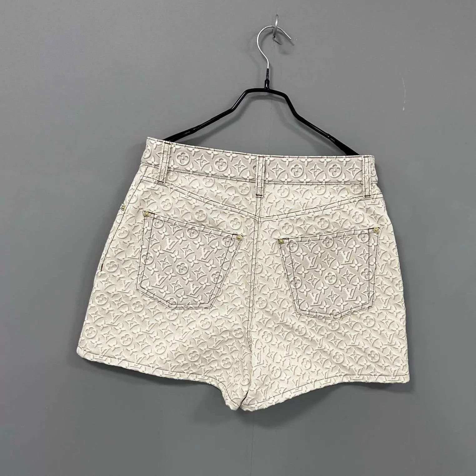 Louis Vuitton Louis Vuitton Monogram All Over Denim Short Size 38 Size 27" / US 4 / IT 40 - 3 Thumbnail