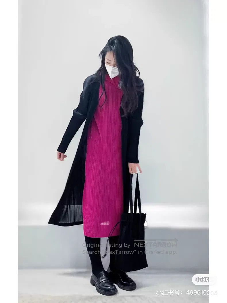 Issey Miyake Issey Miyake Pink Dress Size XL / US 12-14 / IT 48-50 - 4 Thumbnail
