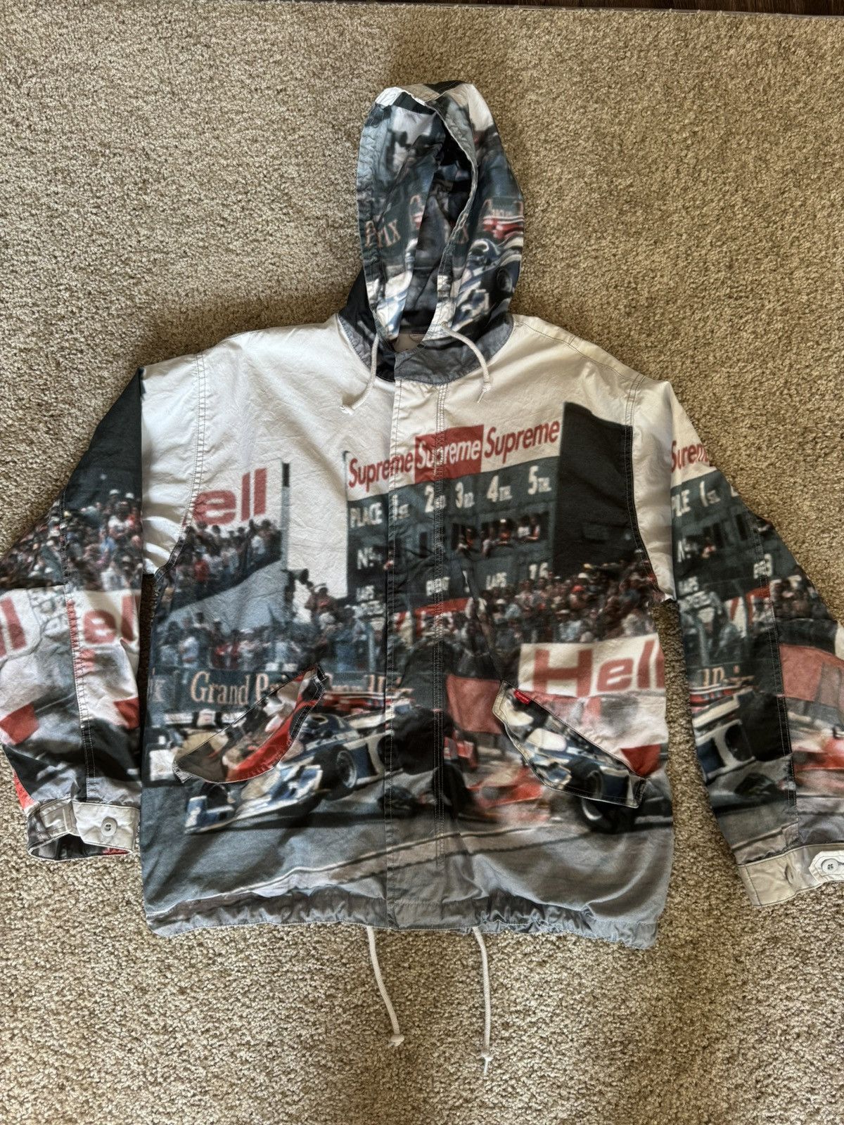 Supreme grand prix jacket store