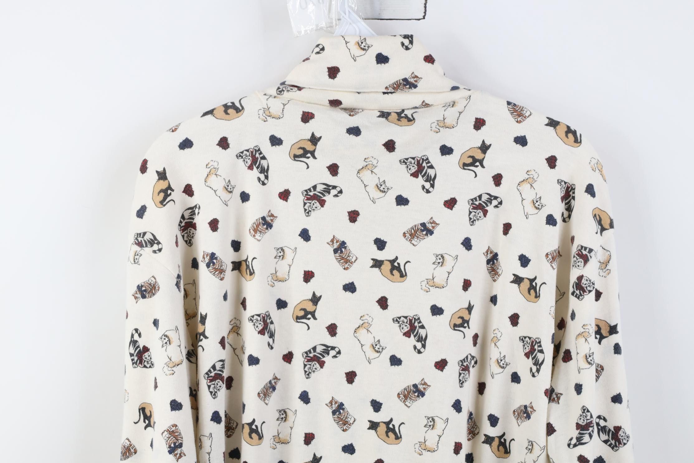 Vintage Vintage 90s Streetwear Cat Kitten All Over Print T-Shirt Size M / US 6-8 / IT 42-44 - 10 Thumbnail