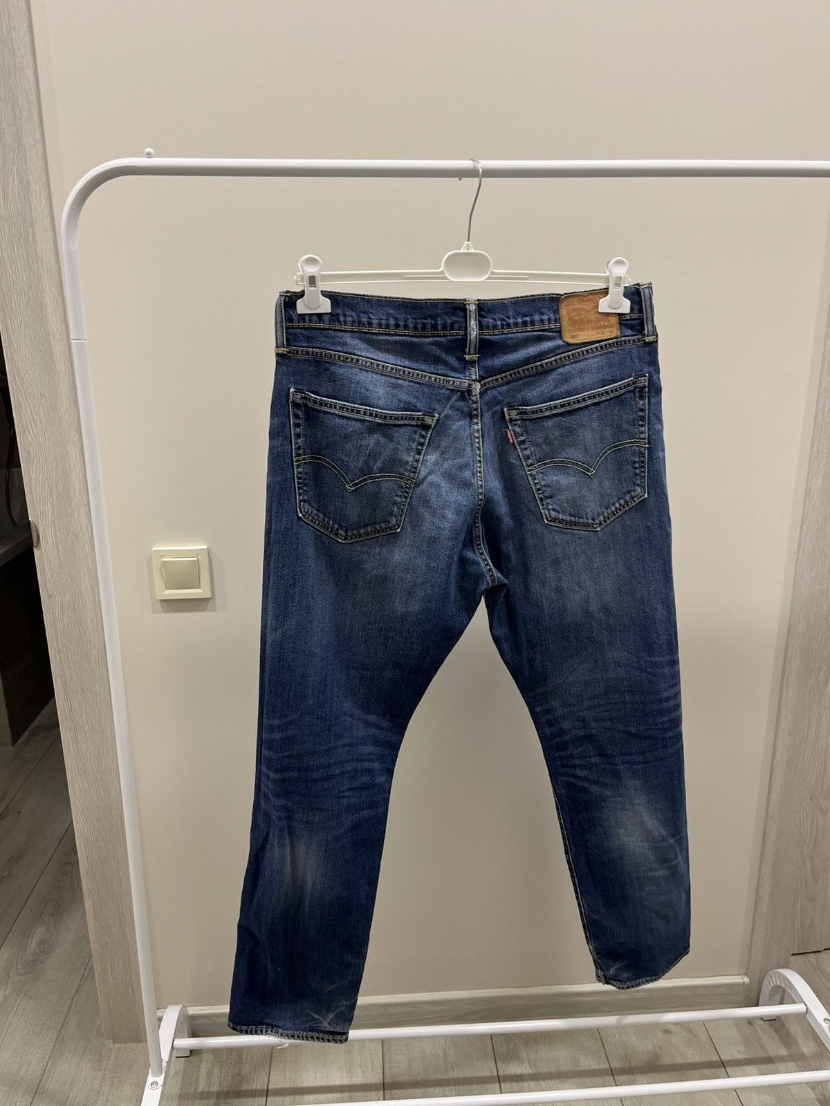 Levi's Levi’s 502 Vintage 90s Distressed Tapered Denim Whisker Fade Size US 36 / EU 52 - 3 Thumbnail