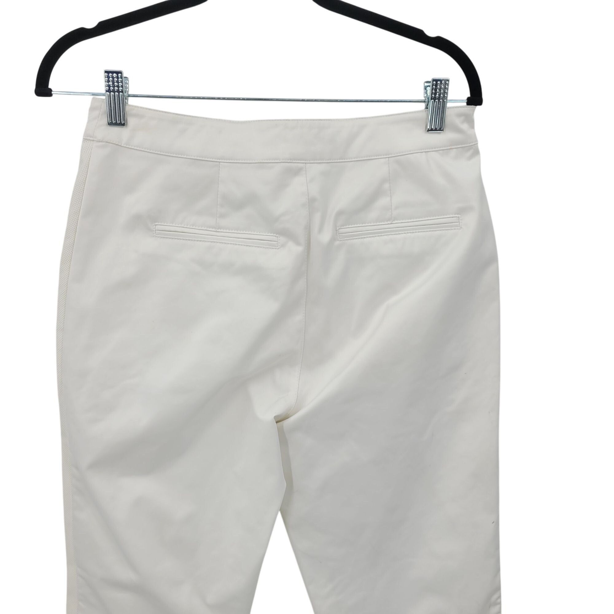 Designer Pink Stitch Athletic White Slim Fit Vented Pants 4 Activewea Size 27" / US 4 / IT 40 - 8 Thumbnail