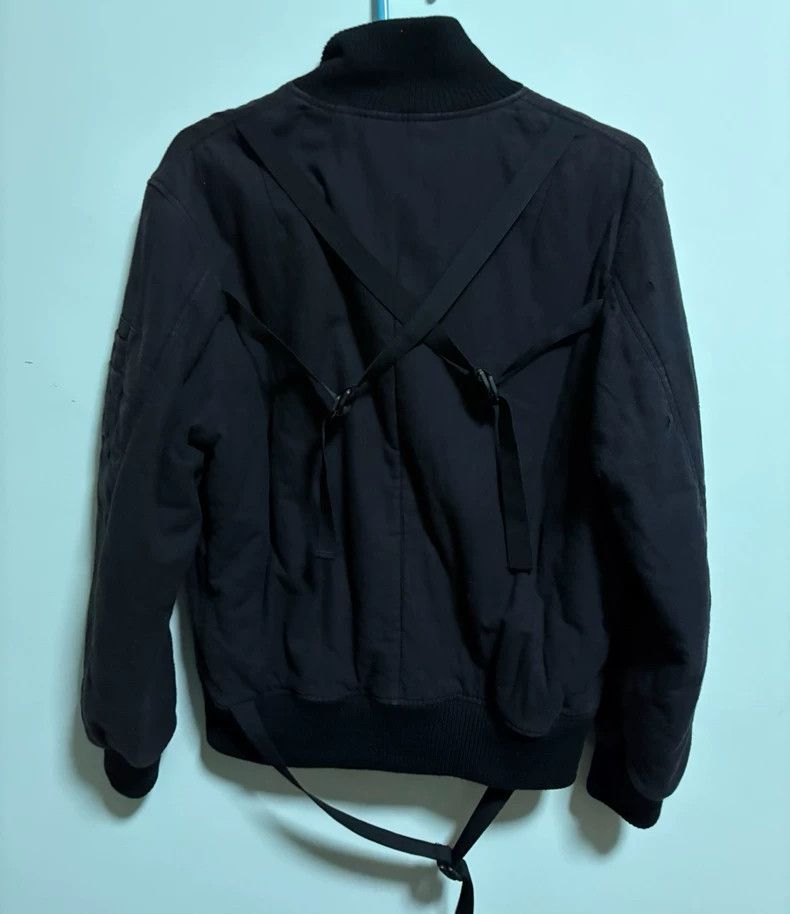 HELMUT LANG Wool bungee bomber jacket