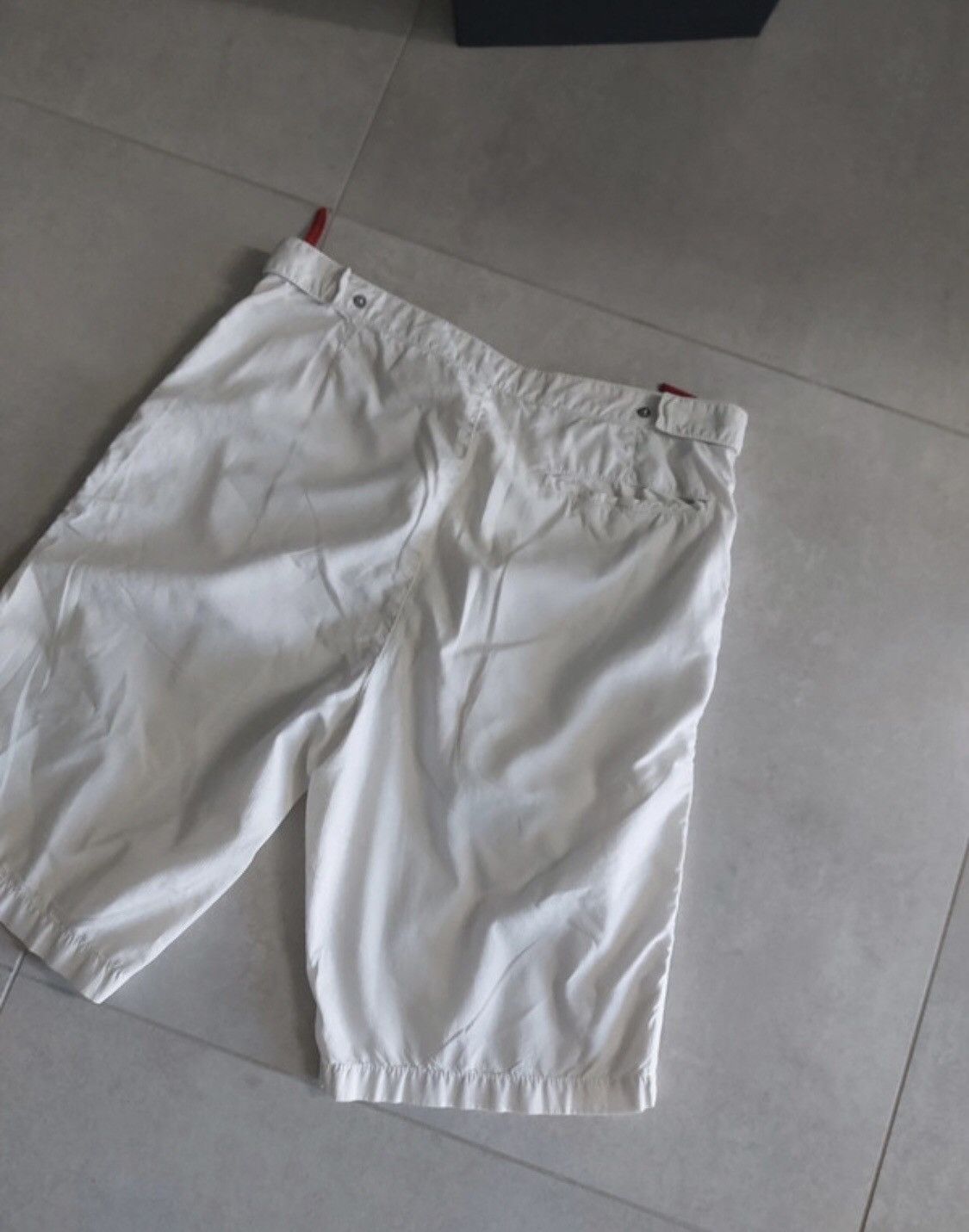 Prada × Vintage Vintage Prada Red Tab Shorts 46 Size Size US 30 / EU 46 - 5 Thumbnail