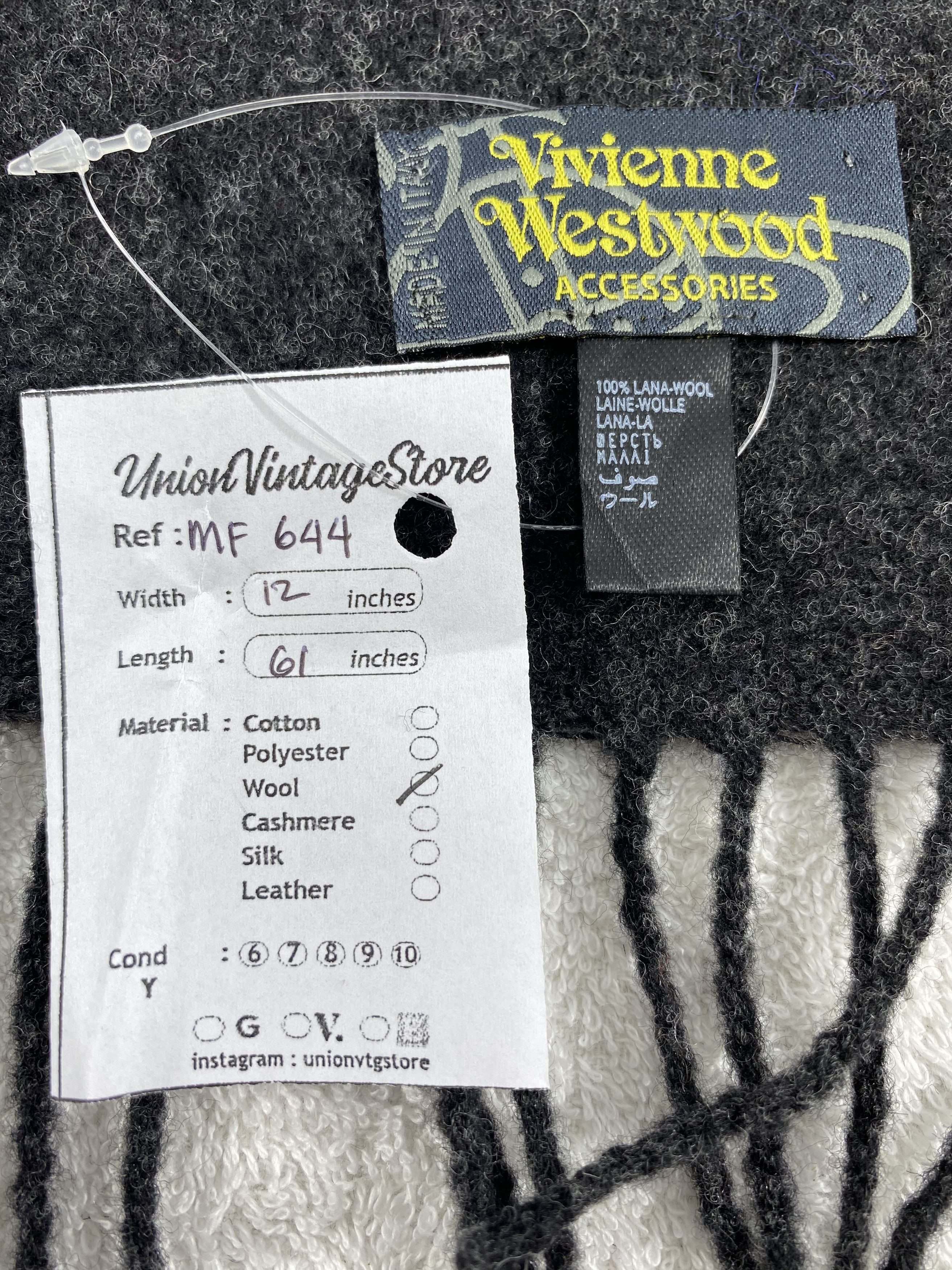 Vivienne Westwood Vintage Vivienne Westwood Scarf/Muffler/Neckwear MF644 Size ONE SIZE - 5 Thumbnail