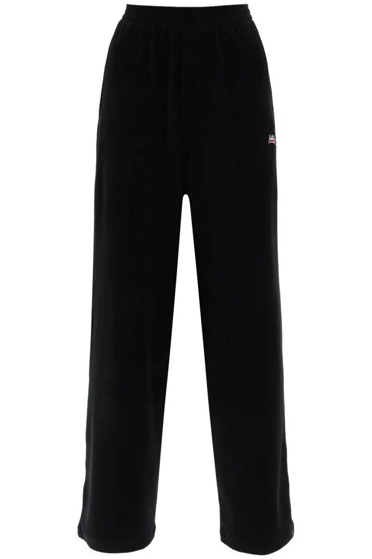 image of Balenciaga O1S22I1N0424 Campaign Chenille Joggers In Black, Women's (Size 30)