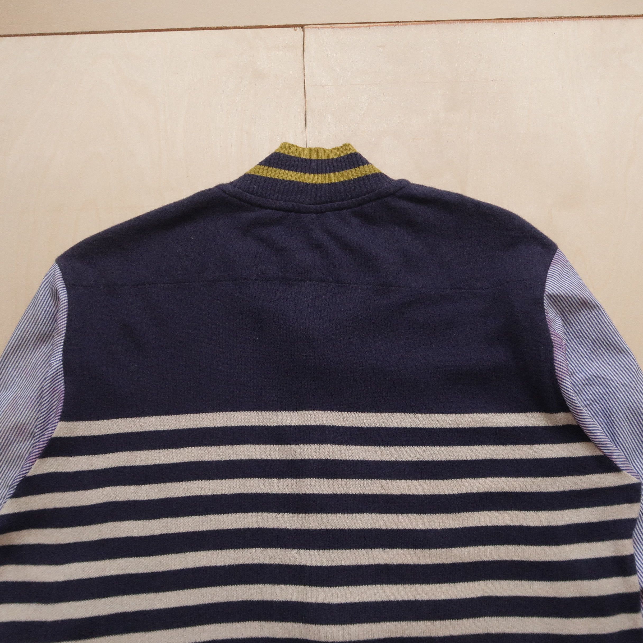 Issey Miyake 90s Issey Miyake Frapbois Hybrid Cardigan Knit Shirt Faded Size US M / EU 48-50 / 2 - 14 Thumbnail