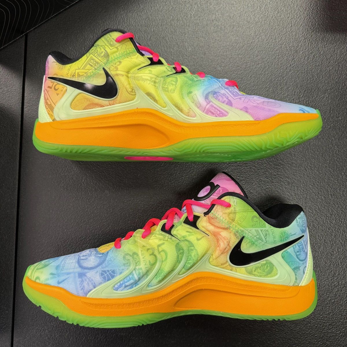 Nike Size 11.5 - Nike KD 17 All Star Multicolor Volt HF1811-700 Size US 11.5 / EU 44-45 - 2 Thumbnail