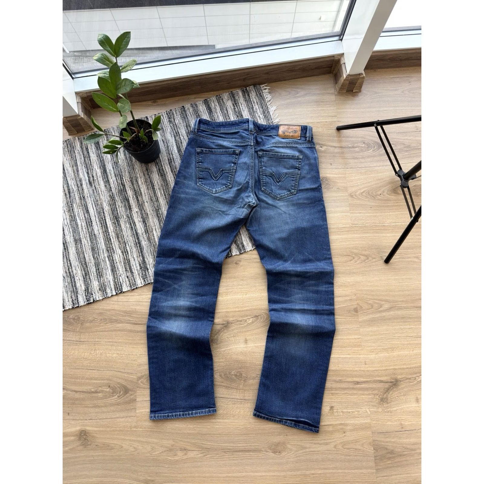 Diesel Diesel Jeans Vintage Big Logo Denim Pants 33 Men Regular Blue 90s City Logo Retro Streetwear Biker USA Size US 33 - 6 Thumbnail