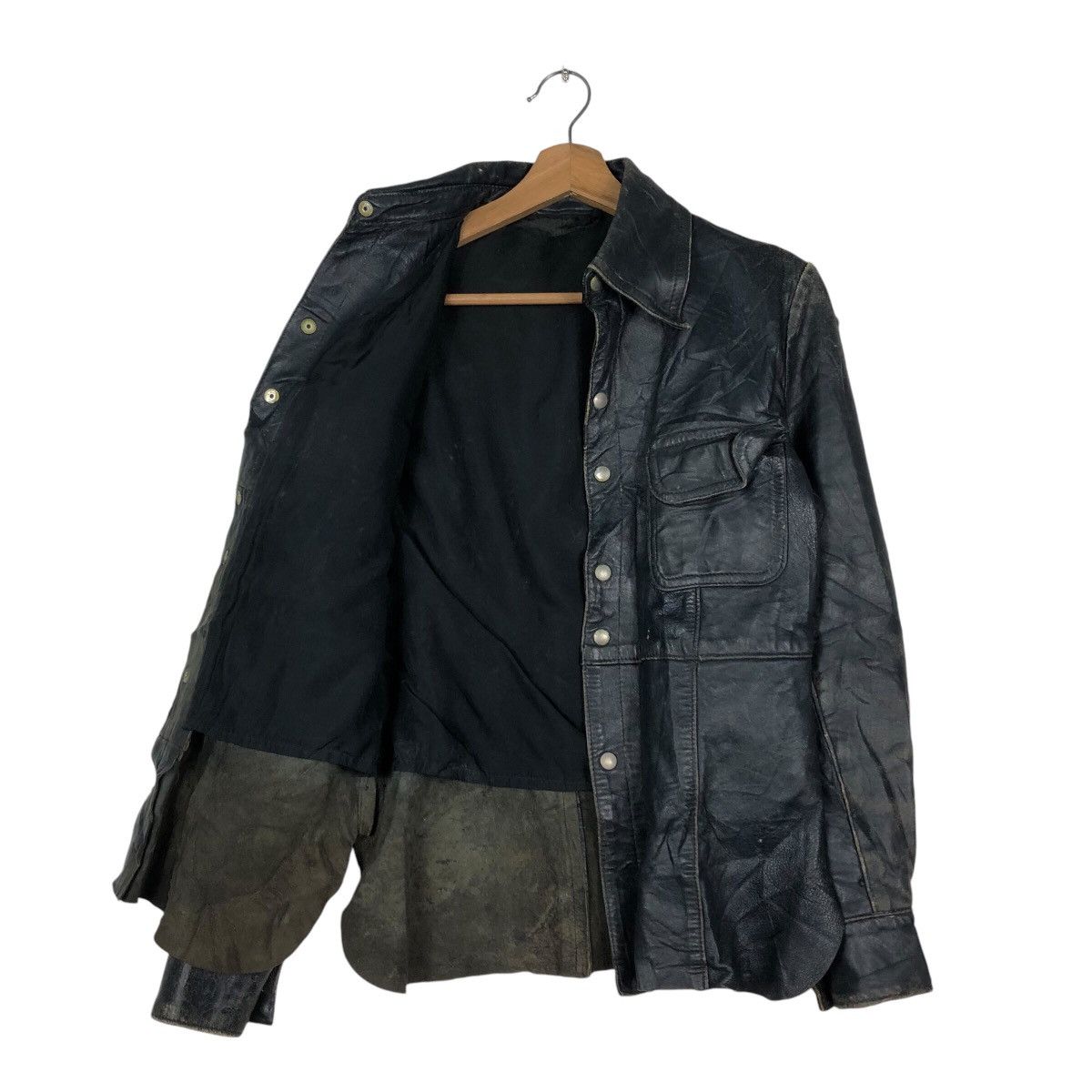 Japanese Brand 📌Unknown Brand Button Biker Leather Jacket 14th Addiction Size US M / EU 48-50 / 2 - 12 Thumbnail