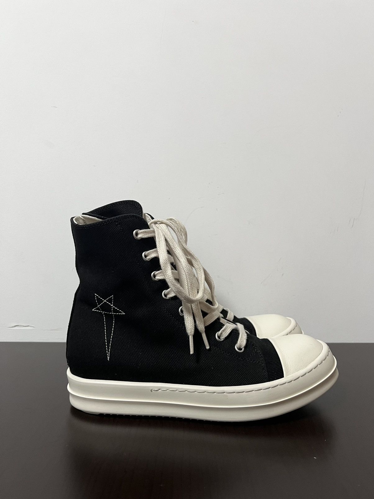 Rick Owens Drkshdw Rick owens ramones high top sneakers sz 37 Size US 7 / IT 37 - 4 Thumbnail