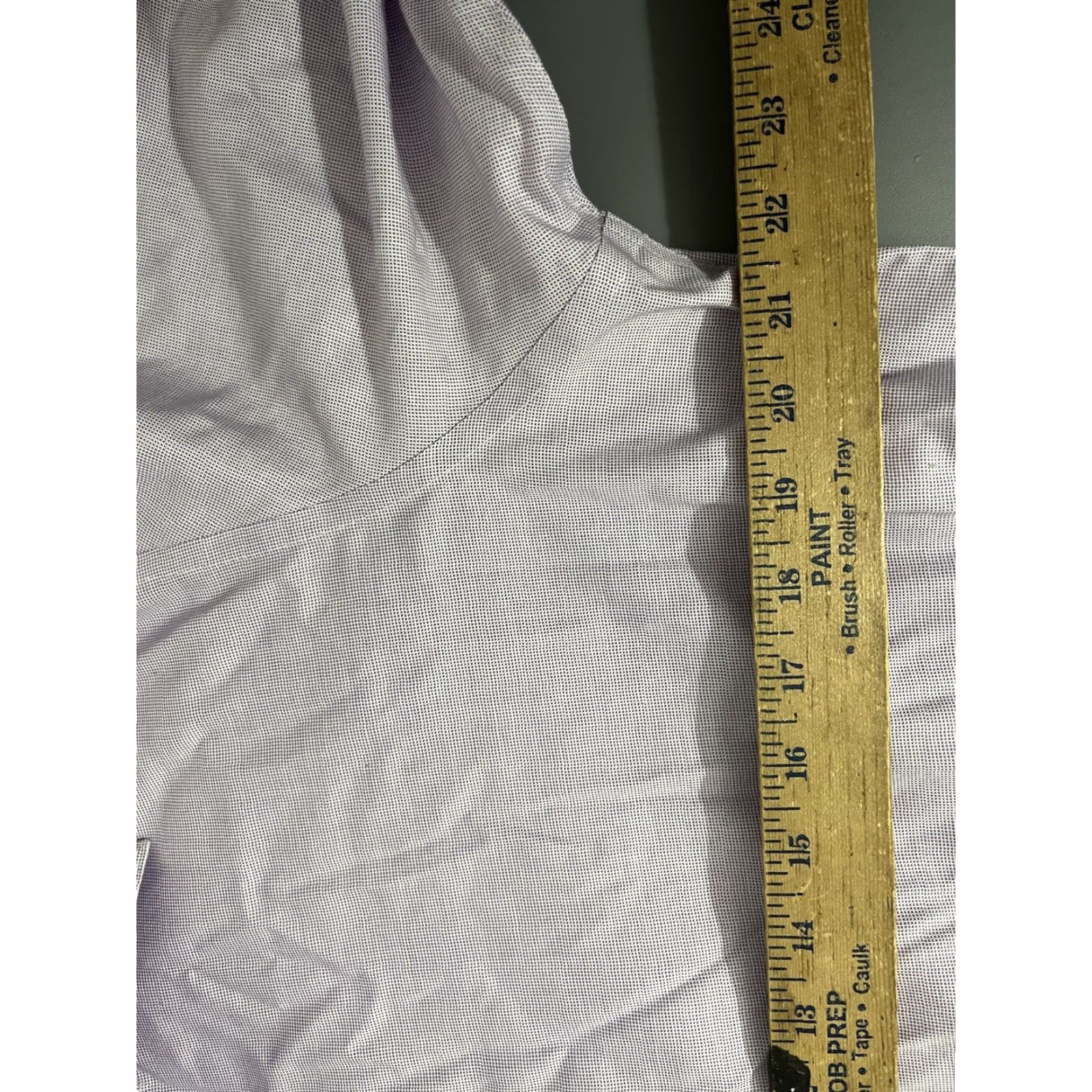 Banana Republic VINTAGE Banana Republic Non Iron Classic Fit Shirt Large Purple Men Solid Shirt Size US L / EU 52-54 / 3 - 5 Thumbnail