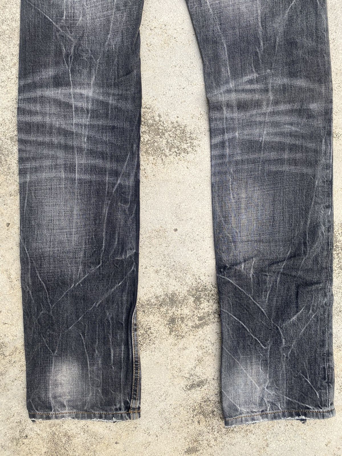 If Six Was Nine Japanese Brand Semantic Clawmark Straightcut Denim Jeans Size US 31 - 22 Thumbnail
