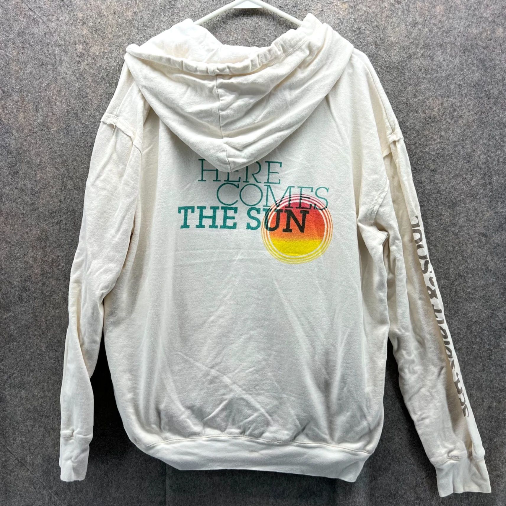 Hereu Christian Audigier Hoodie Mens XL Beige Full Zip Crew Neck Long Sleeve Here Comes The Sun Vintage: No Pattern: Solid Gift: No Size US XL / EU 56 / 4 - 2 Thumbnail