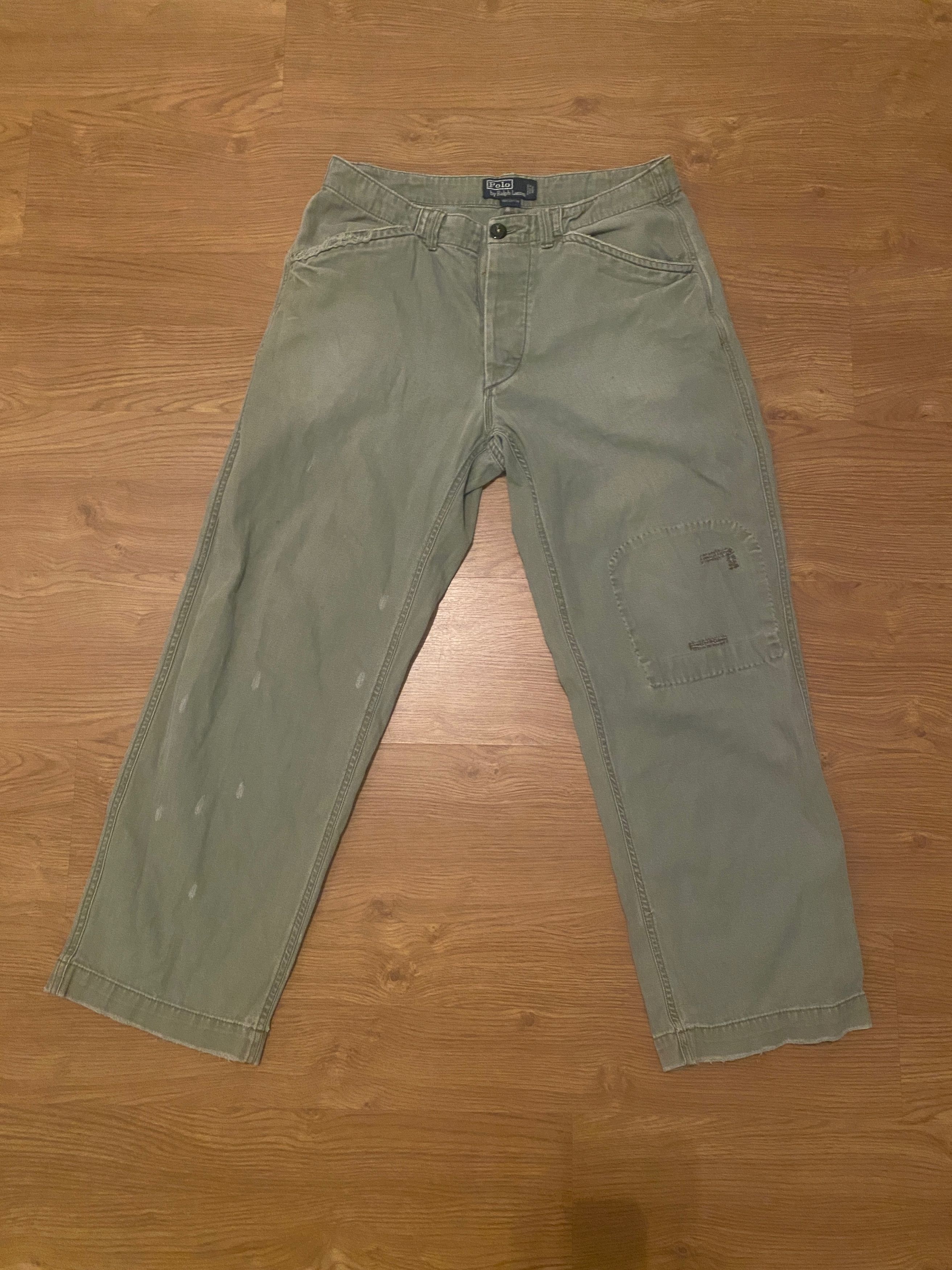 Polo Ralph Lauren × Vintage Vintage Light Green Pants by Polo Ralph Lauren Size US 32 / EU 48 - 1 Thumbnail