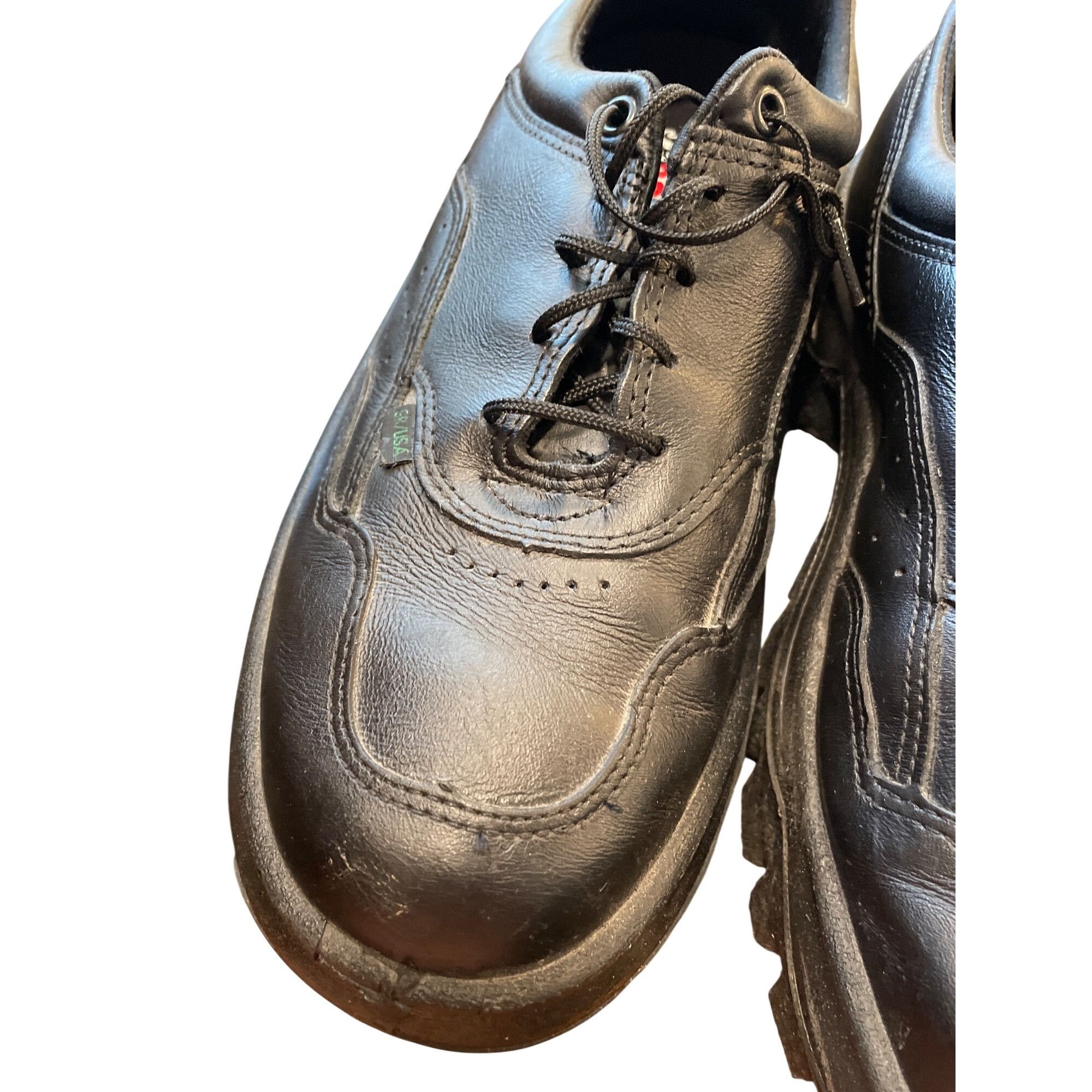 Other Rocky 5001 USPS postal mens black leather slip resist shoes Size US 12 / EU 45 - 17 Thumbnail