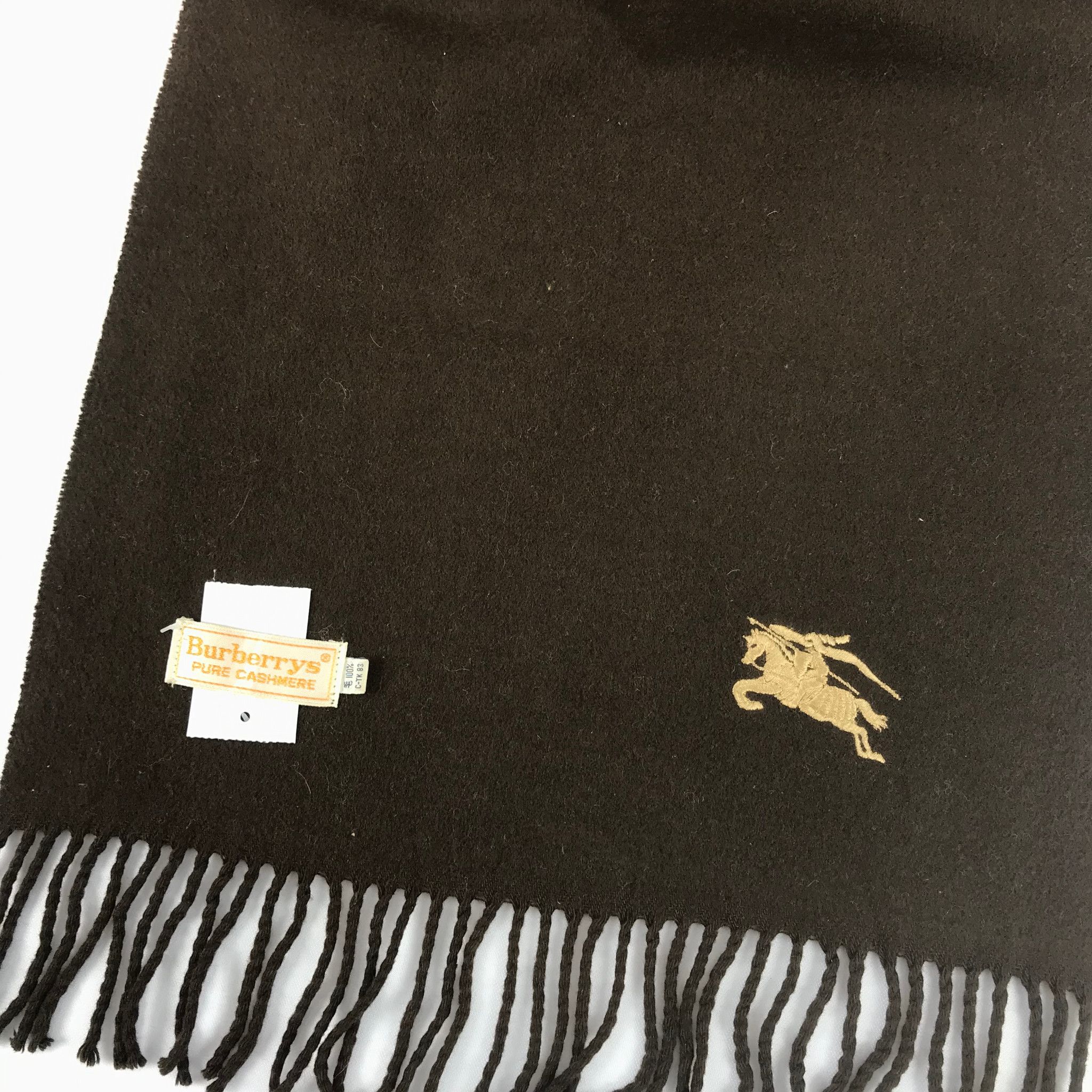 Burberry Vintage Burberry Scarf Wool Muffler Fringe Winter Scarves Size ONE SIZE - 3 Thumbnail