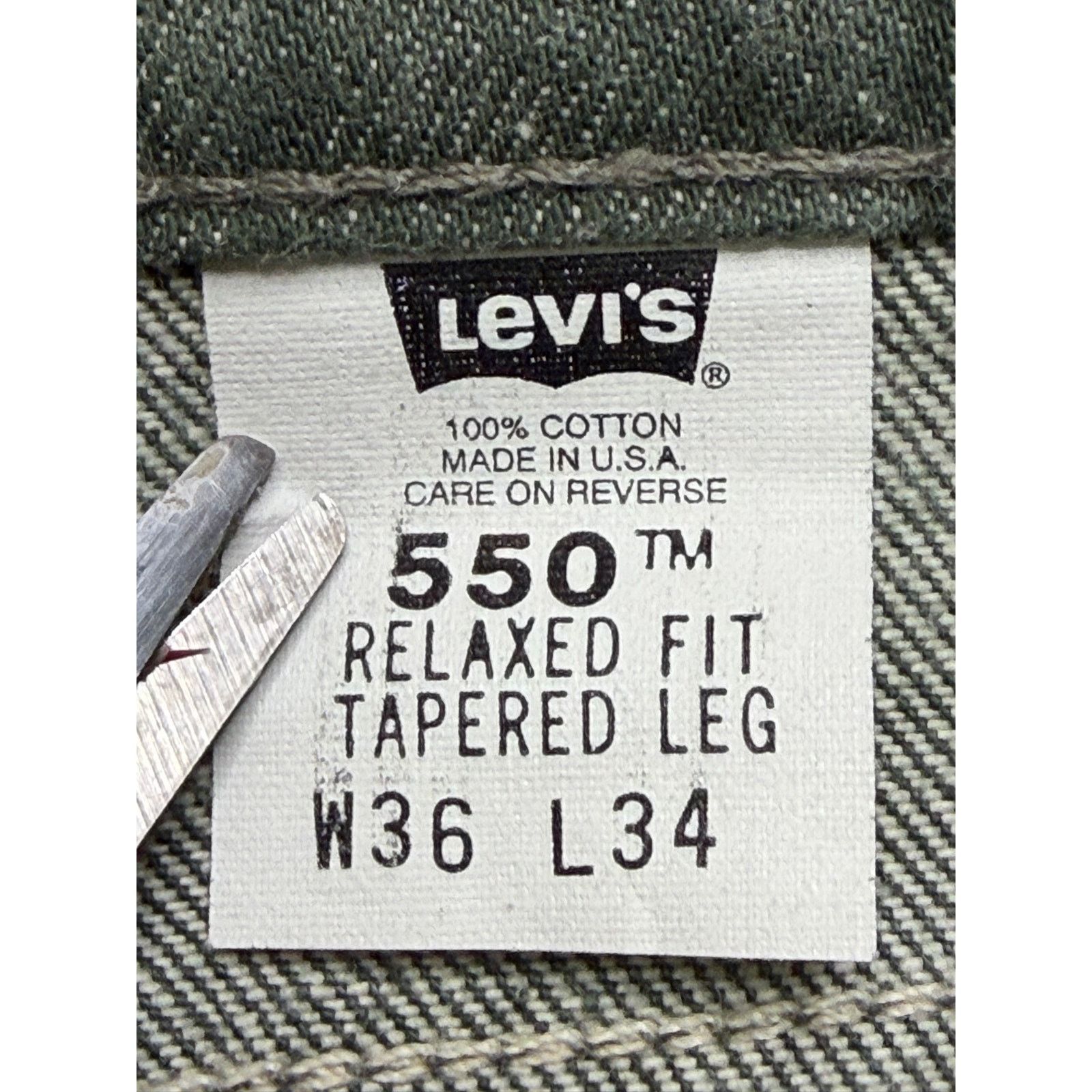 Levi's Vintage Levi’s 550 Relaxed Fit Tapered Jeans Men’s 36x31.5 Size US 36 / EU 52 - 5 Thumbnail