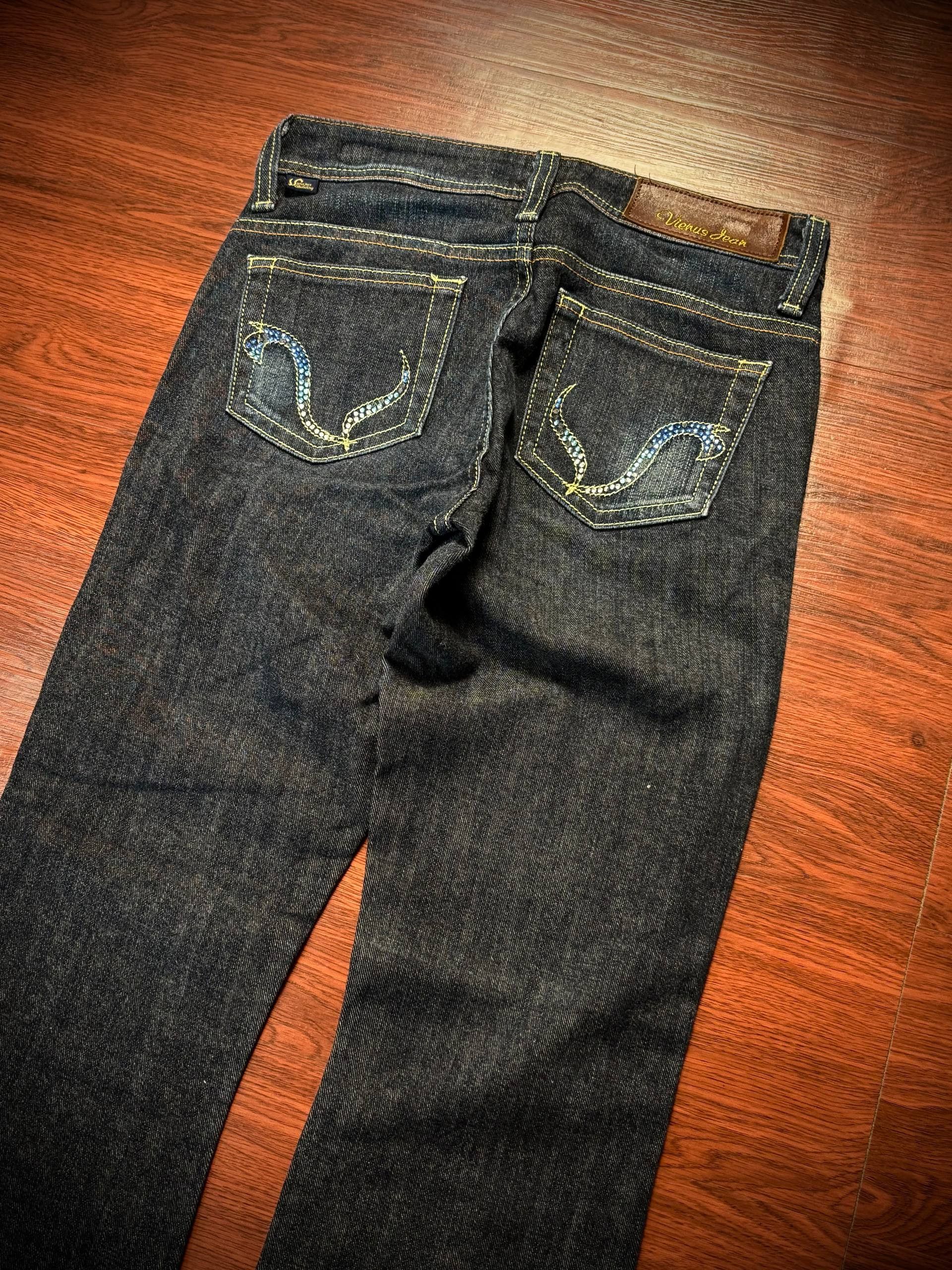 Comme des Garcons Vintage Y2K Vienus Flared Claw mark Distressed Low Rise Jean Size 28" / US 6 / IT 42 - 4 Thumbnail