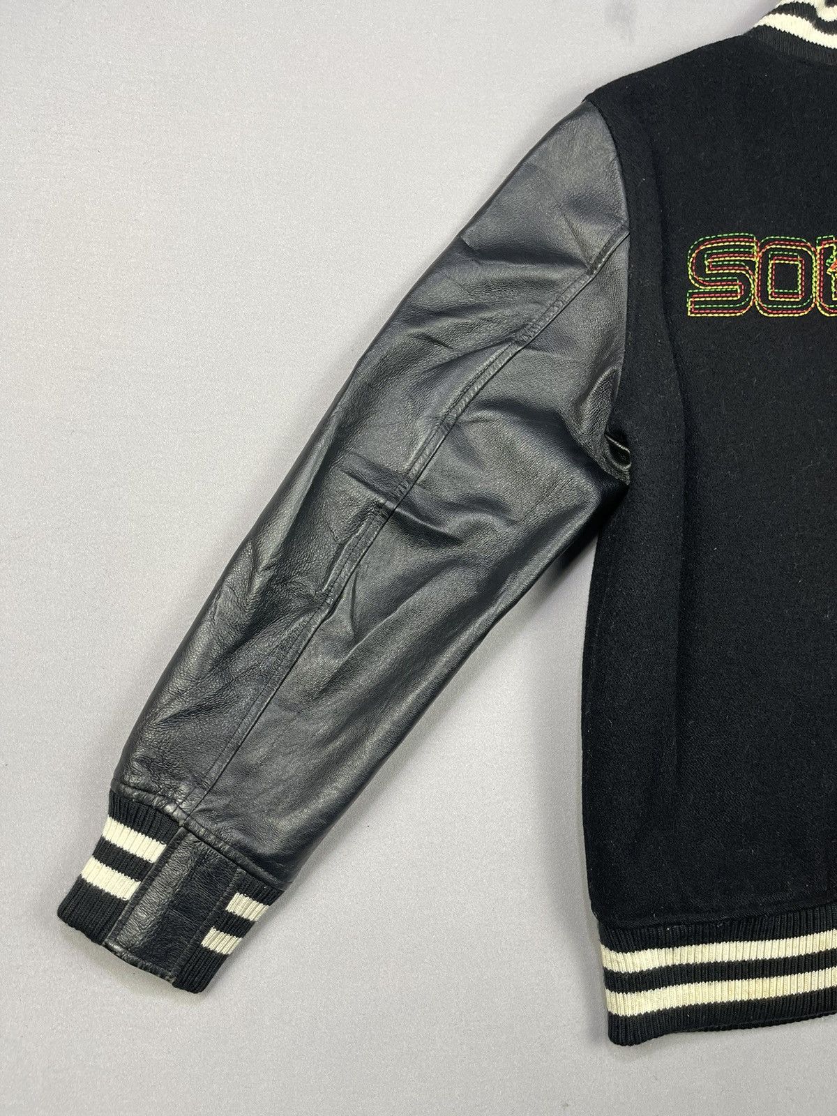 Japanese Brand Shooto Japan SOLJAH Coloured Spell Out Varsity Jacket Size US M / EU 48-50 / 2 - 5 Thumbnail
