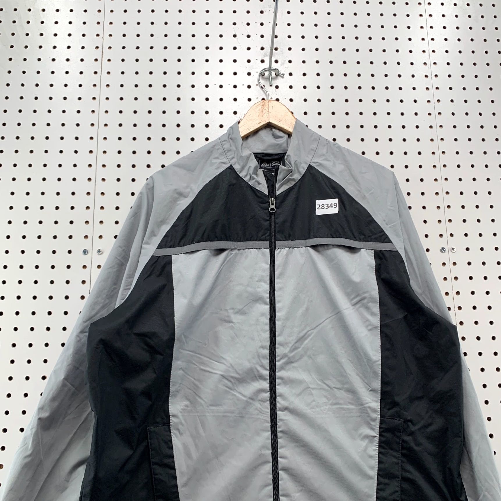 Adidas Adidas Golf Windbreaker Jacket Gray Black Clima Proof Mens L Vented 25x29 Jacket Size US L / EU 52-54 / 3 - 5 Thumbnail