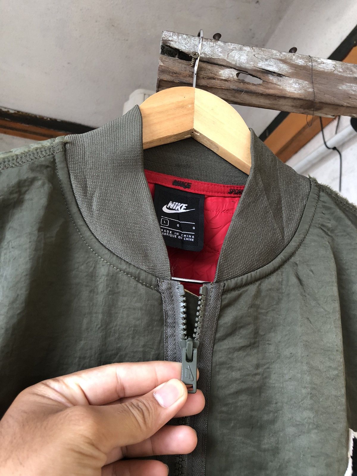 Nike On Fire🔥 Nike x NSW Gothic Style Bomber Jacket Size US L / EU 52-54 / 3 - 5 Thumbnail
