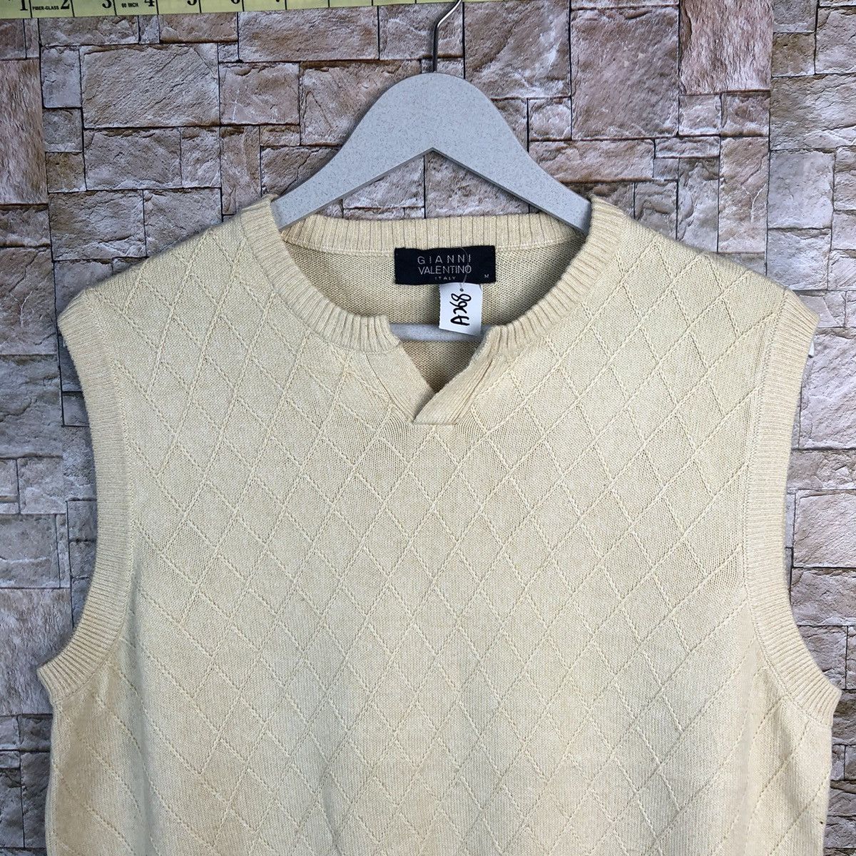 Homespun Knitwear Gianni Valentino Brown Vest #A268 Size US M / EU 48-50 / 2 - 5 Thumbnail