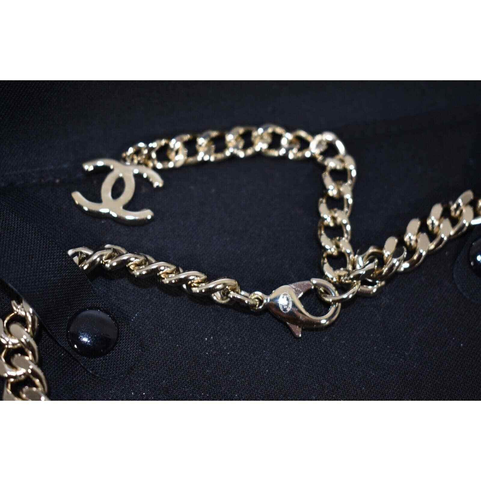 Chanel Chanel 22S Gold Name Plate CC Logo Short Choker Necklace Size ONE SIZE - 10 Thumbnail