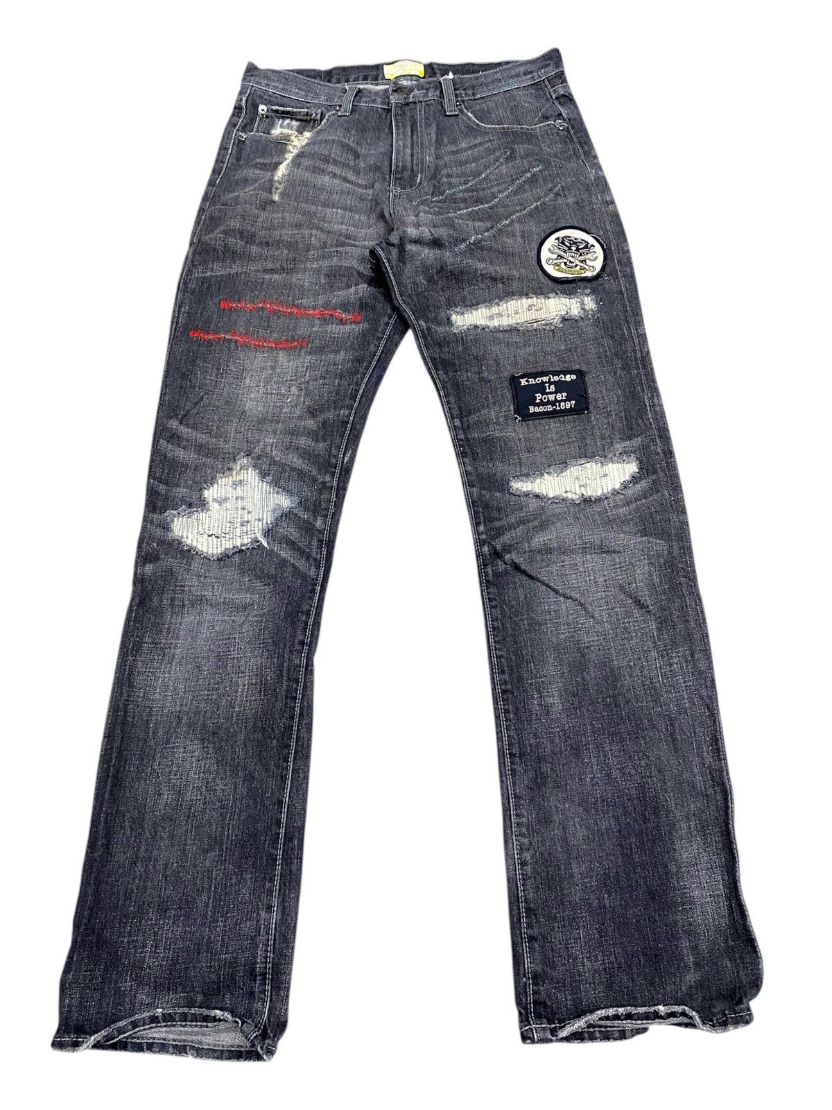 If Six Was Nine × Le Grande Bleu (L.G.B.) 💥bindding offer💥 japan grunge distress violent survival pant Size US 32 / EU 48 - 1 Thumbnail
