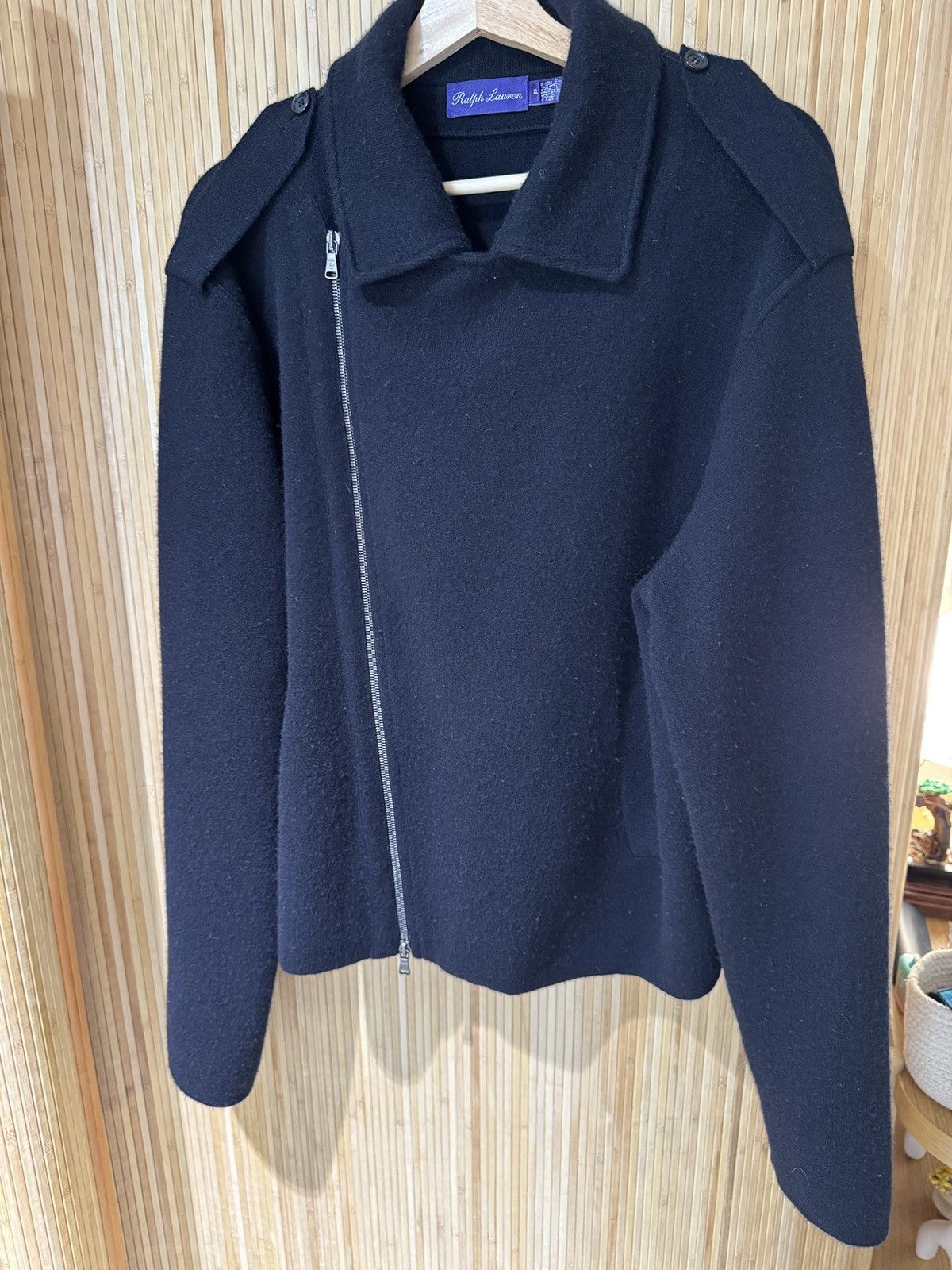 Ralph Lauren Purple Label RLPL Cashmere Asymmetrical Zipper Jacket Fall 2011 Size US M / EU 48-50 / 2 - 4 Thumbnail