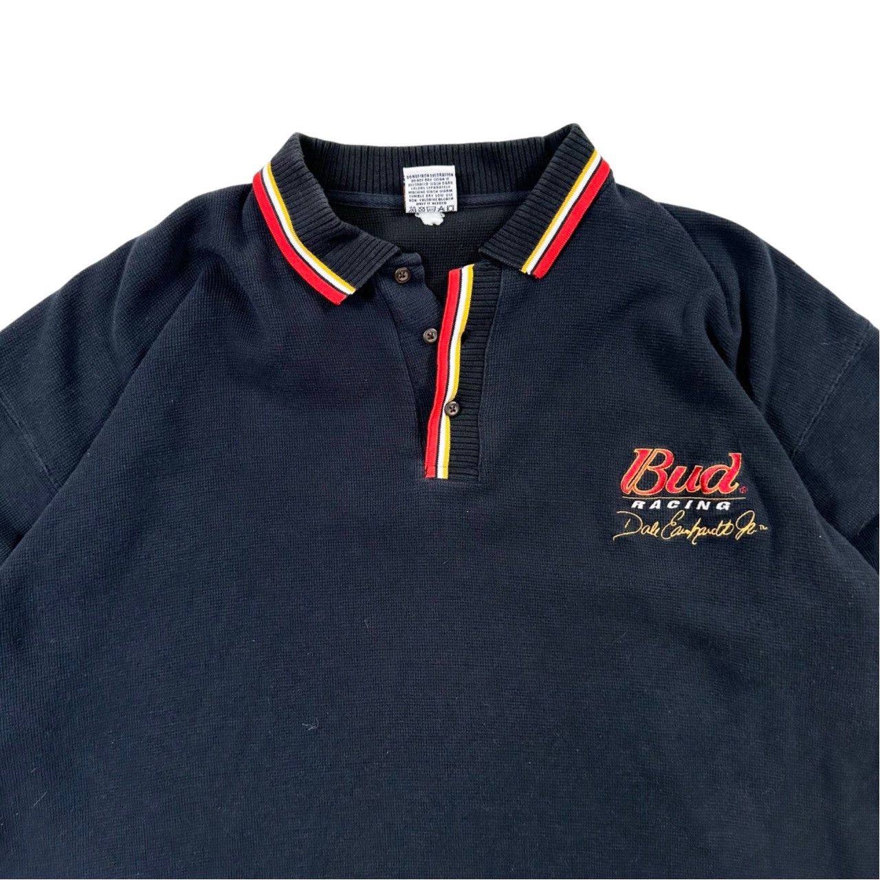 Vintage VIntage 90s Bud Racing Dale Earnhardt NASCAR Golf Polo Size US XL / EU 56 / 4 - 2 Thumbnail