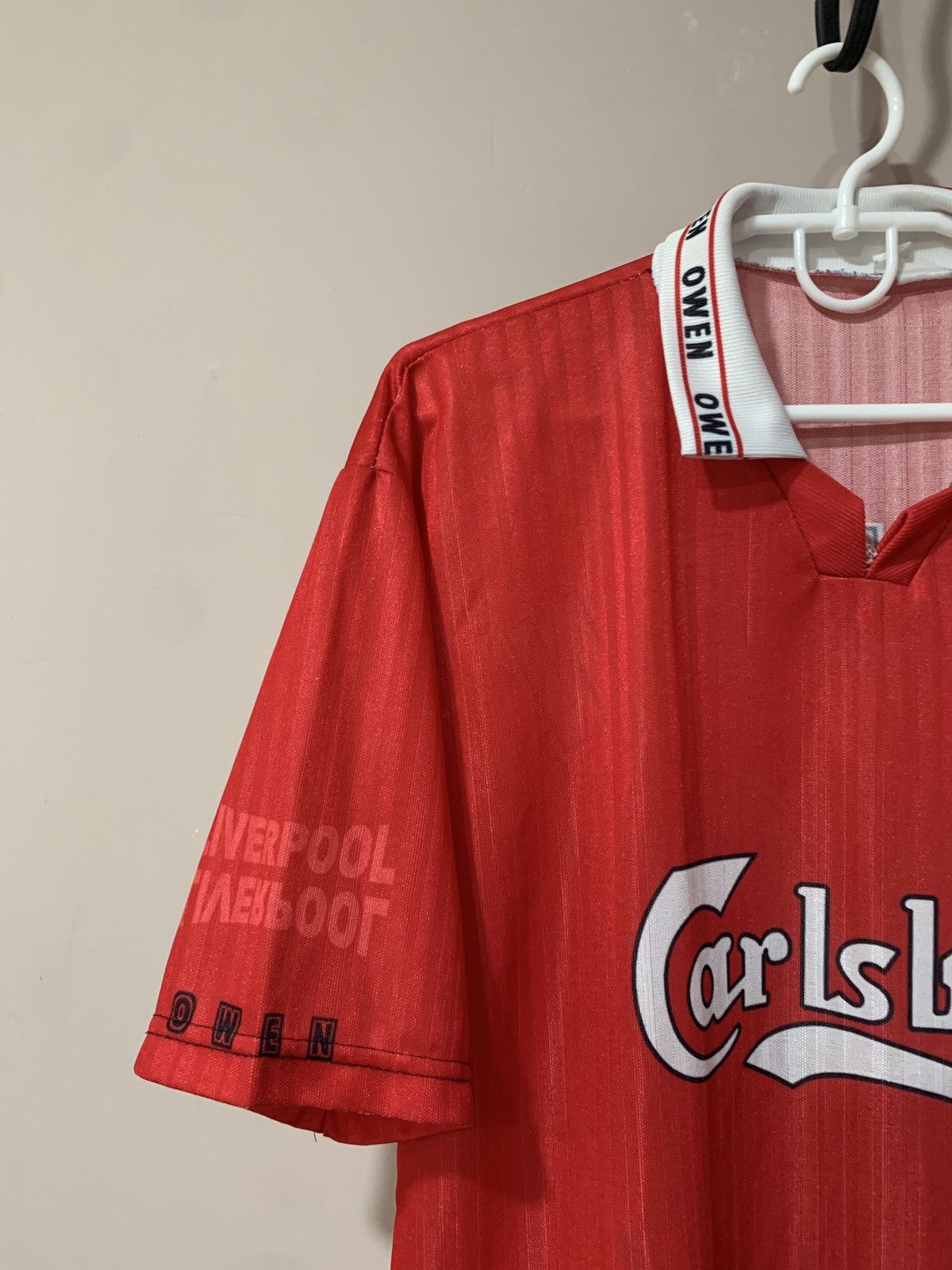 Vintage Liverpool Home Football Shirt Vintage Soccer Jersey OWEN #10 Size US L / EU 52-54 / 3 - 3 Thumbnail