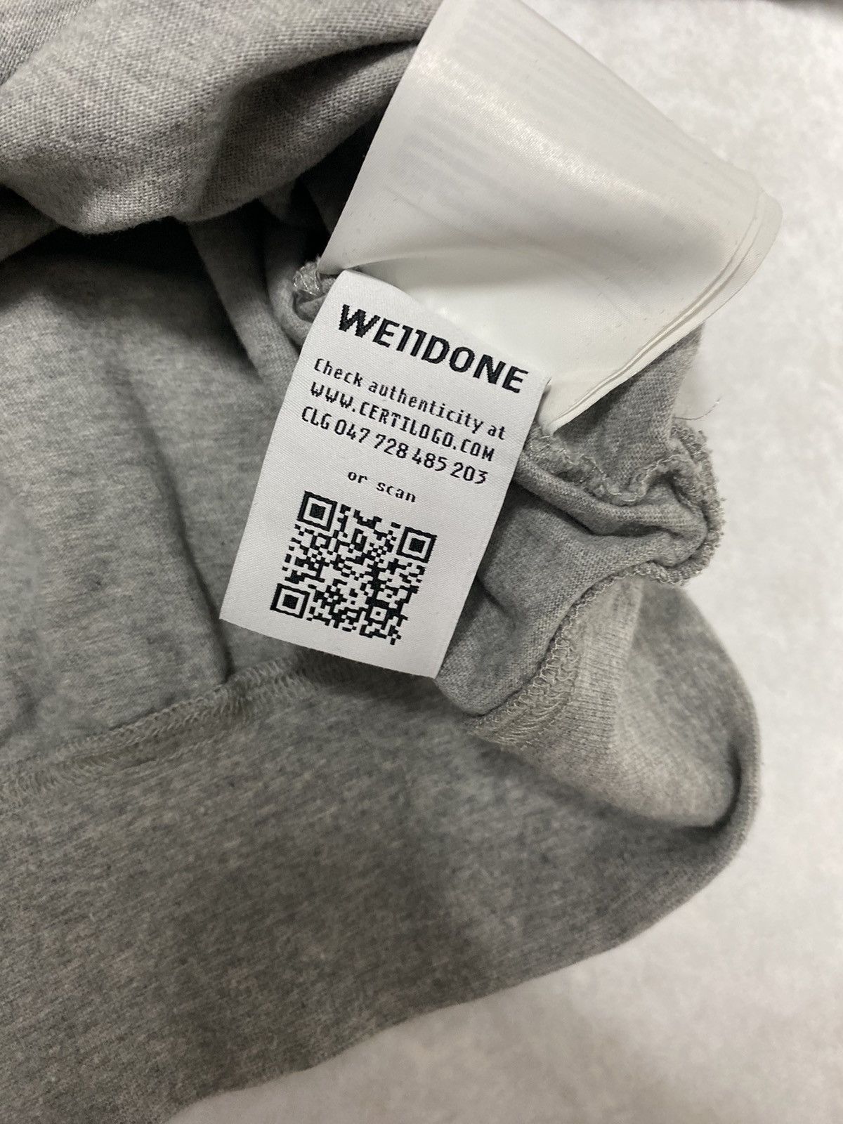 Vintage × WE11DONE Crazy Streetwear Y2K We11Done Spellout Sweatshirt S Size US S / EU 44-46 / 1 - 5 Thumbnail