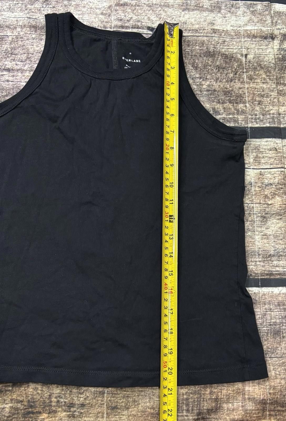 Everlane Everlane Tank Top Womens XS Organic Cotton Black Sleeveless Size XS / US 0-2 / IT 36-38 - 8 Thumbnail