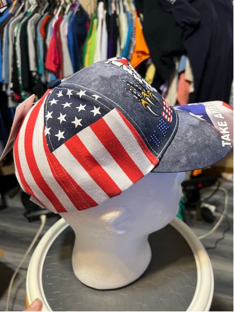 The Unbranded Brand Unisex Trump 2024 Baseball Hat Gray/Red/Blue One Size Size ONE SIZE - 4 Thumbnail