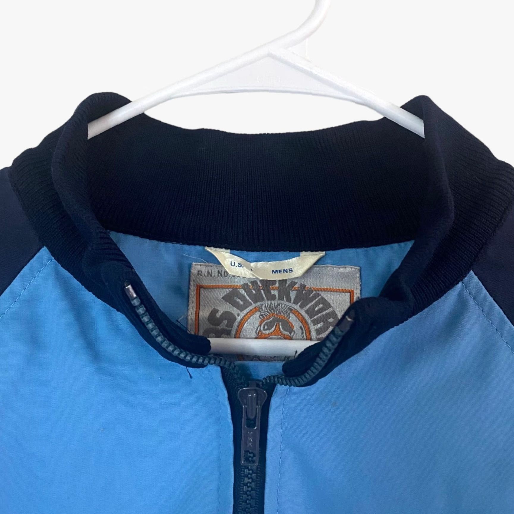 Vintage VINTAGE Mrs. Duckworth Anorak Jacket Pullover 1/2 Zip Blue Mens Large L Ski 80s Jacket Size US L / EU 52-54 / 3 - 6 Thumbnail