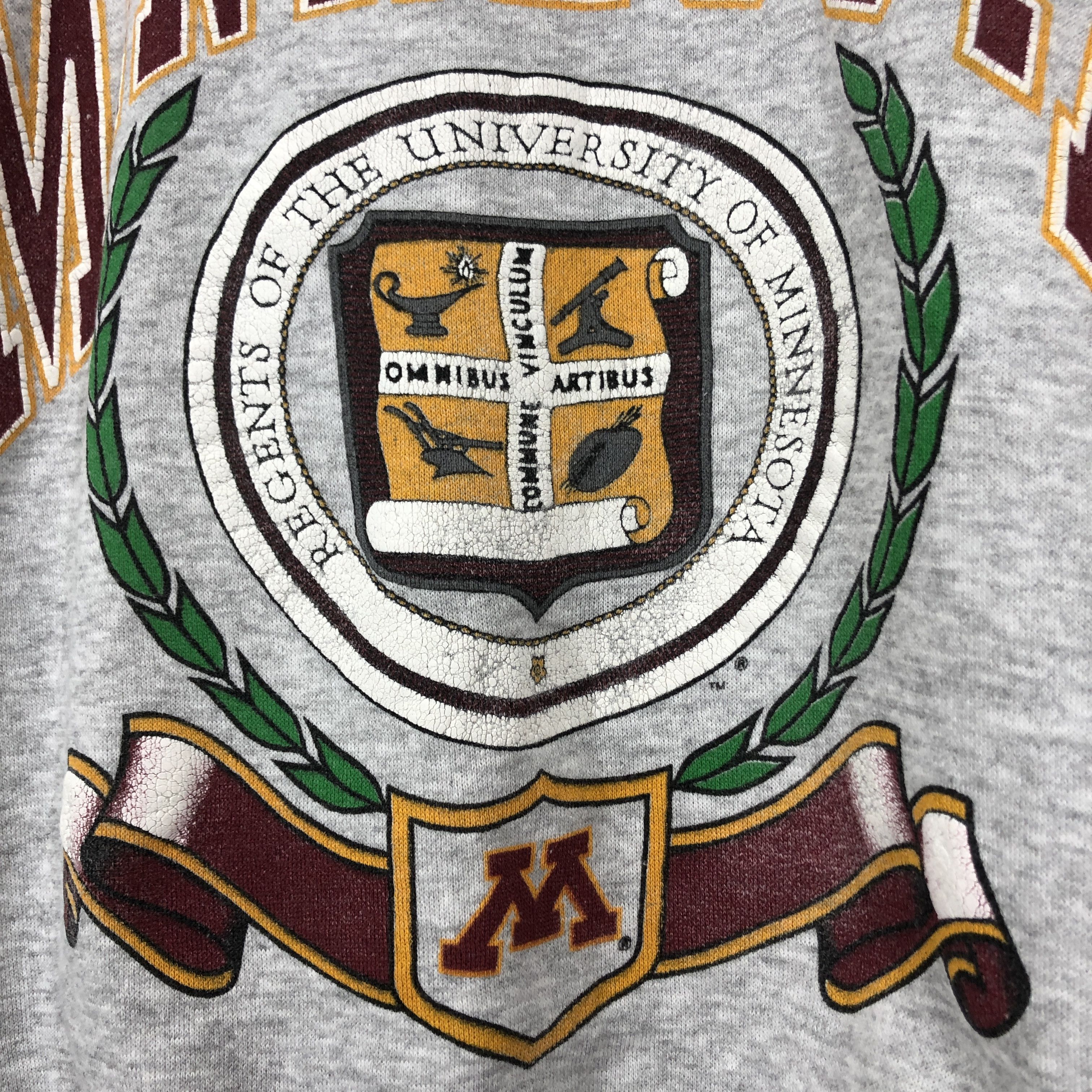 Vintage 90s Vintage UNIVERSITY OF MINNESOTA Sweatshirt Rare #1043/AK Size US M / EU 48-50 / 2 - 3 Thumbnail