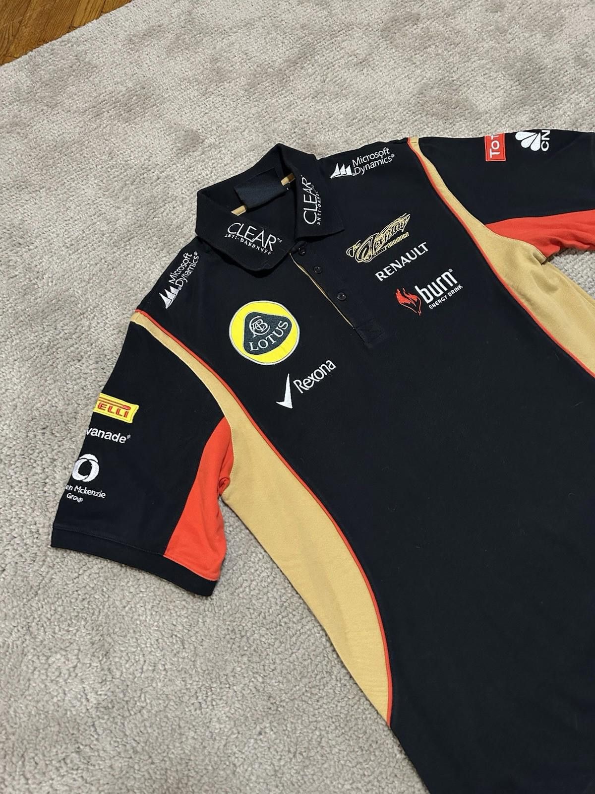 Fox Racing Lotus Renault Formula One 1 Racing Team Polo Shirt Vintage L Size US M / EU 48-50 / 2 - 3 Thumbnail
