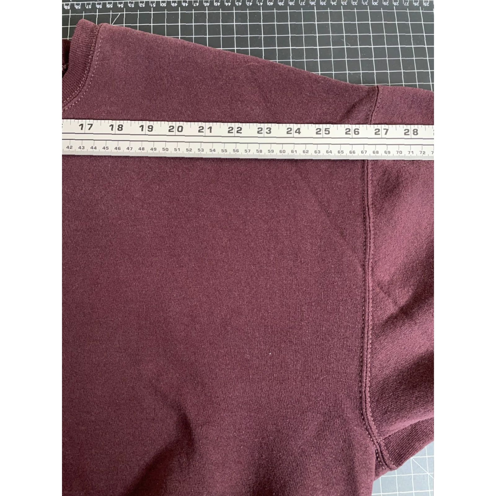 Russell Athletic VINTAGE Russell Athletic Sweatshirt Shirt Adult 2XL Dark Red Solid Crewneck 90s Retro Mens Size US XXL / EU 58 / 5 - 7 Thumbnail