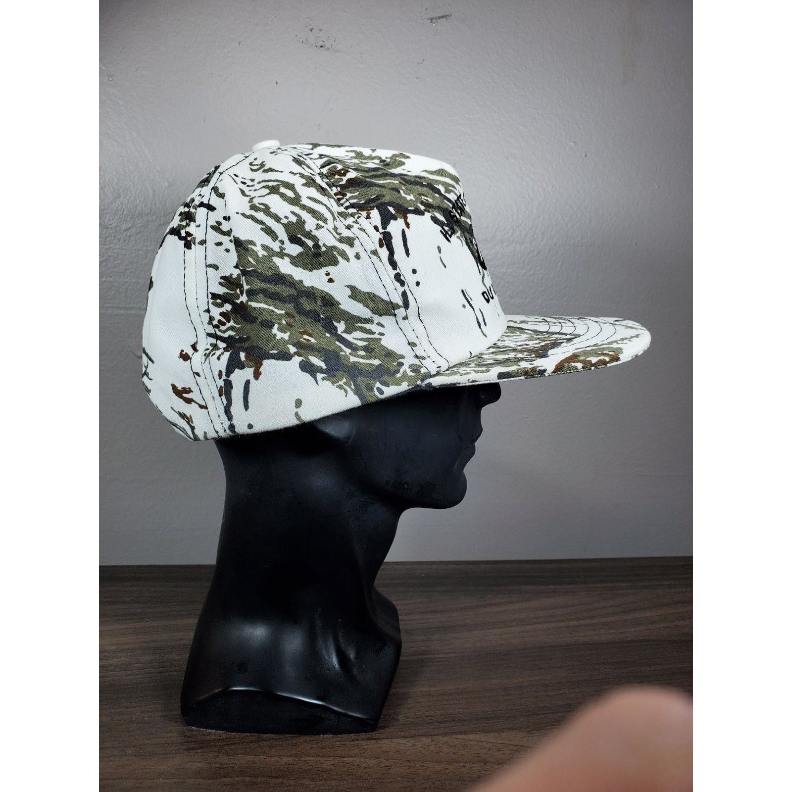 Vintage Ducks Unlimited VIP Illinois Hat Snapback Cap 2003 Snow Camo Size ONE SIZE - 6 Thumbnail