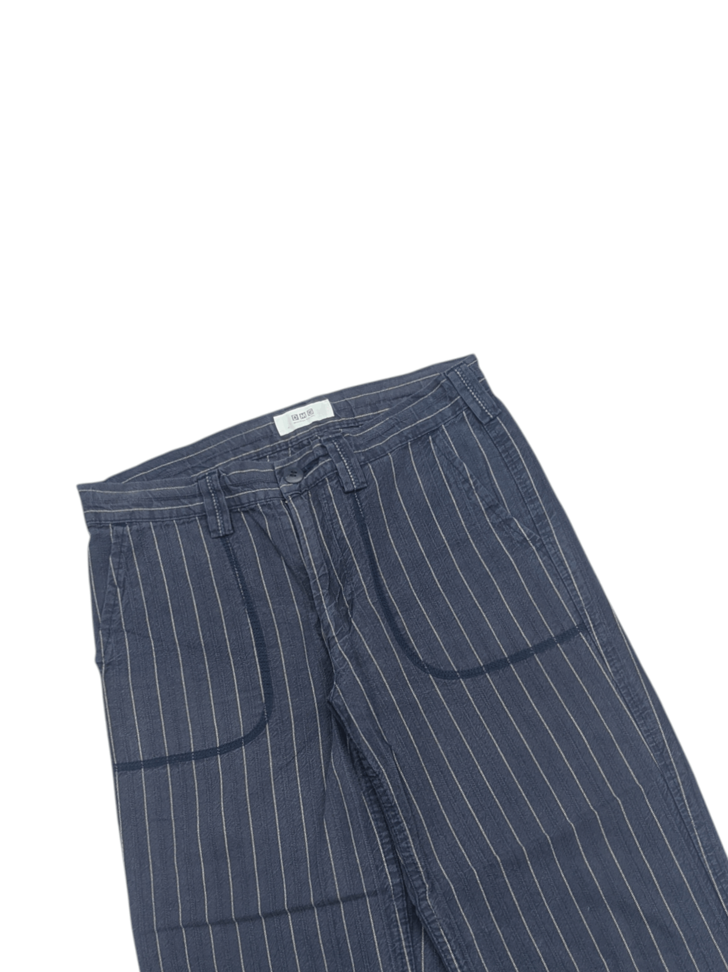 Japanese Brand Domingo Co Ltd Hickory Stripes Fatigue Relaxed Pants Size US 30 / EU 46 - 3 Thumbnail