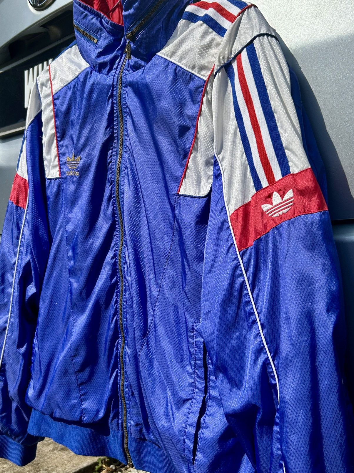 Vintage Vintage 90s Adidas Japan Descente Zipper Bomber Jacket Size US L / EU 52-54 / 3 - 3 Thumbnail