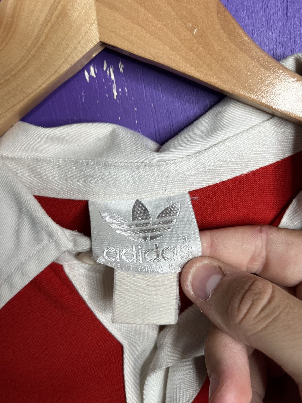 Adidas × Vintage Vintage 80s Adidas OJ Simpson bulldog rugby shirt Size US XL / EU 56 / 4 - 4 Thumbnail
