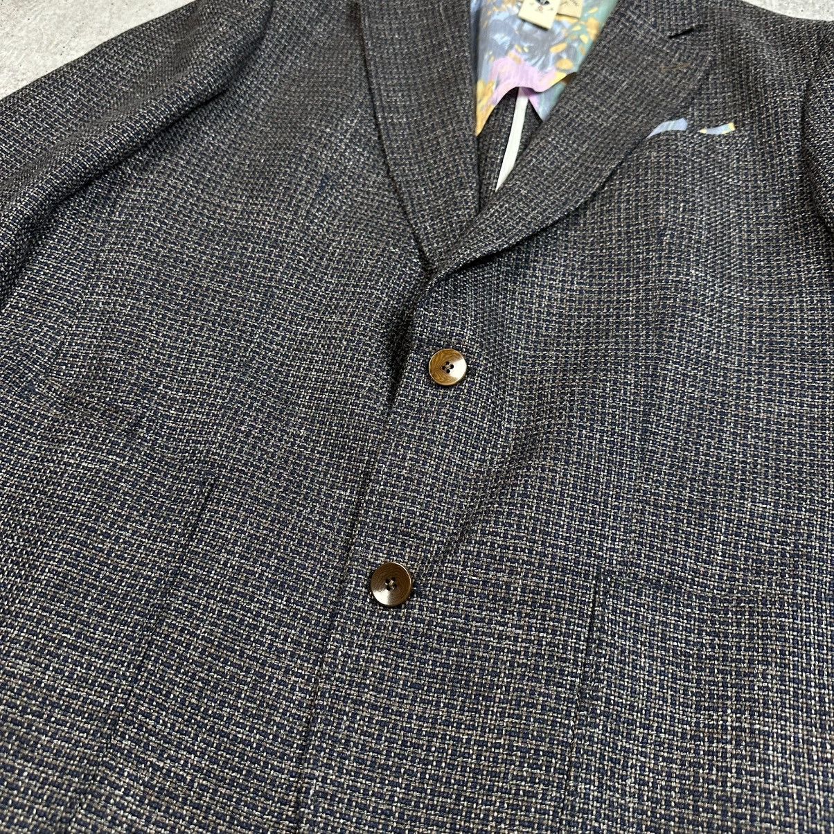 Savile Row Savile Row by Club of Gents Slim Fit Wool Linen Sport Blazer Size 50R - 6 Thumbnail